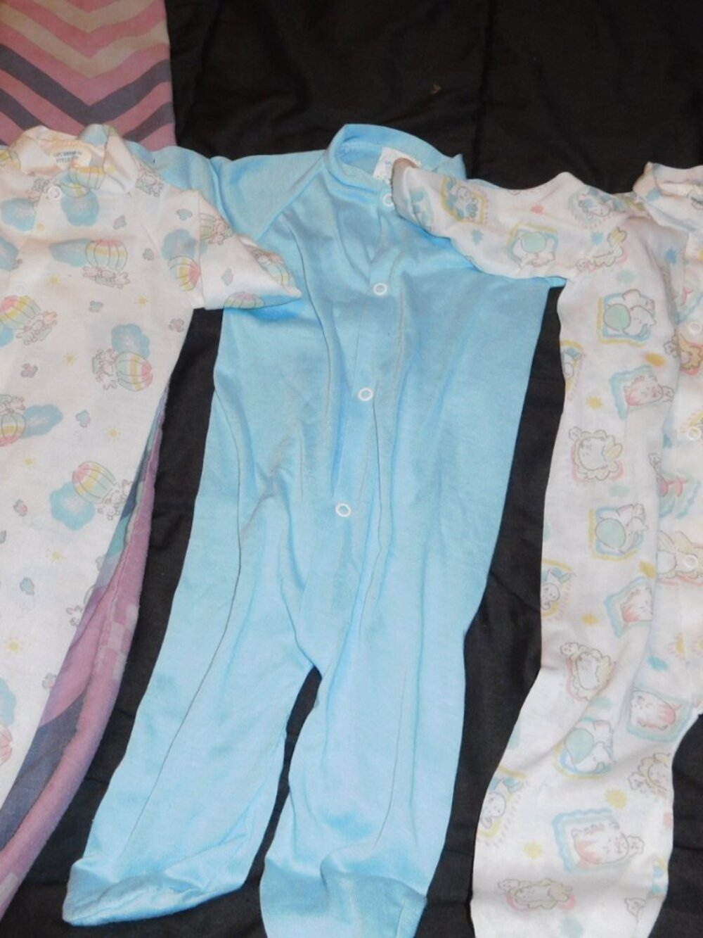 NWOT set of 3 baby sleepers size Large Triplets brand long sleeved